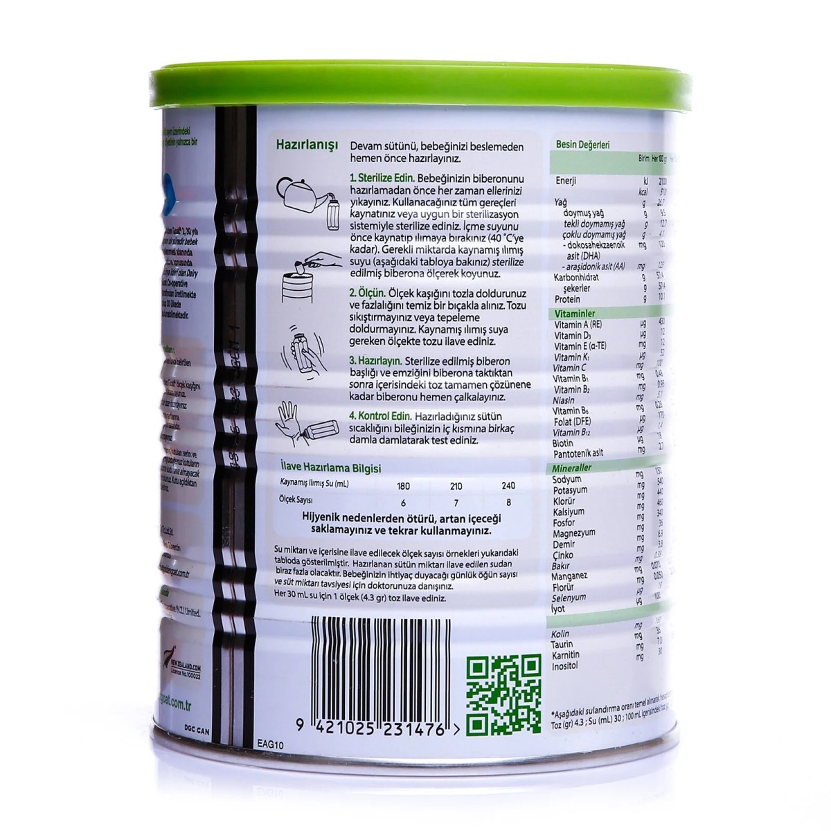 Golden Goat 2 Keçi Sütlü Devam Sütü 400 gr 6-12 Ay