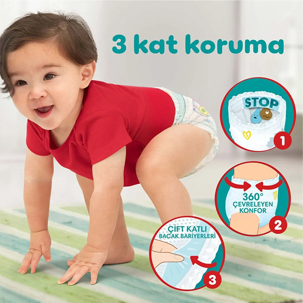 Külot Bebek Bezi Fırsat Paketi Junior 5 Beden 12-17 kg 56 Adet